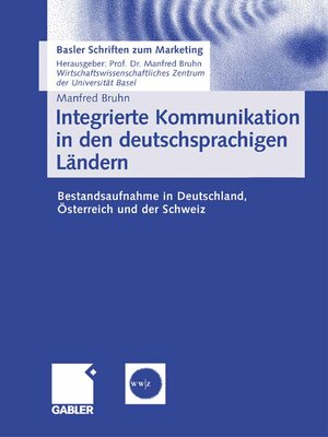 cover image of Integrierte Kommunikation in den deutschsprachigen Ländern